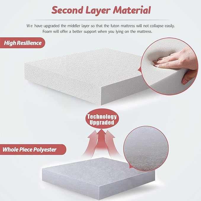 MAXYOYO Bohemian Retro Floor Mattress Vintage Floral Japanese Futon Mattress - Image 5
