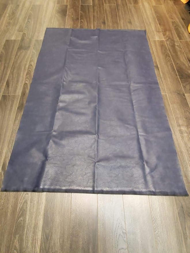 NAT Leathers | Navy Soft Faux Vegan Leather PU | 3 Yard Cut by The Yard | - Image 2