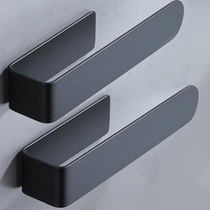Taozun Hand Towel Bar Bathroom Towel Holder Black Single Towel Rack Self by Taozun