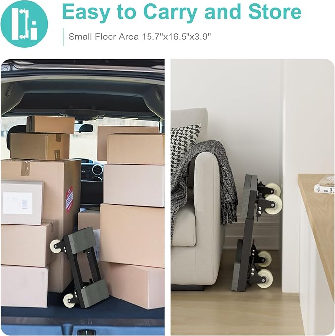 Heavy Duty Adjustable Furniture Moving Dolly - Image 7