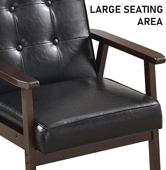 Bonzy Home Mid Century Modern Accent Chairs Set of 2 - Image 7