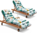 2 Pack Outdoor Chaise Lounge Chair Cushion 75.1 x 22.8 x 4.7 Inches 100% by Uthem