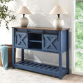 Blue Farmhouse Entryway Table, Rustic Hallway Table by Home