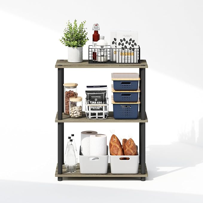 Furinno Turn-N-Tube Book Shelf, 3-Tier Bookshelf, Bookcase - Image 6