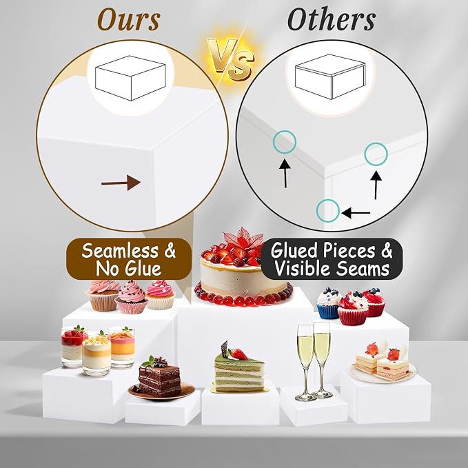 8Pcs Buffet Risers, Large Food Risers - Image 6