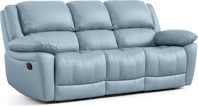 Furniture of America Sorin Modern Leather Recliner Sofa - Image 3