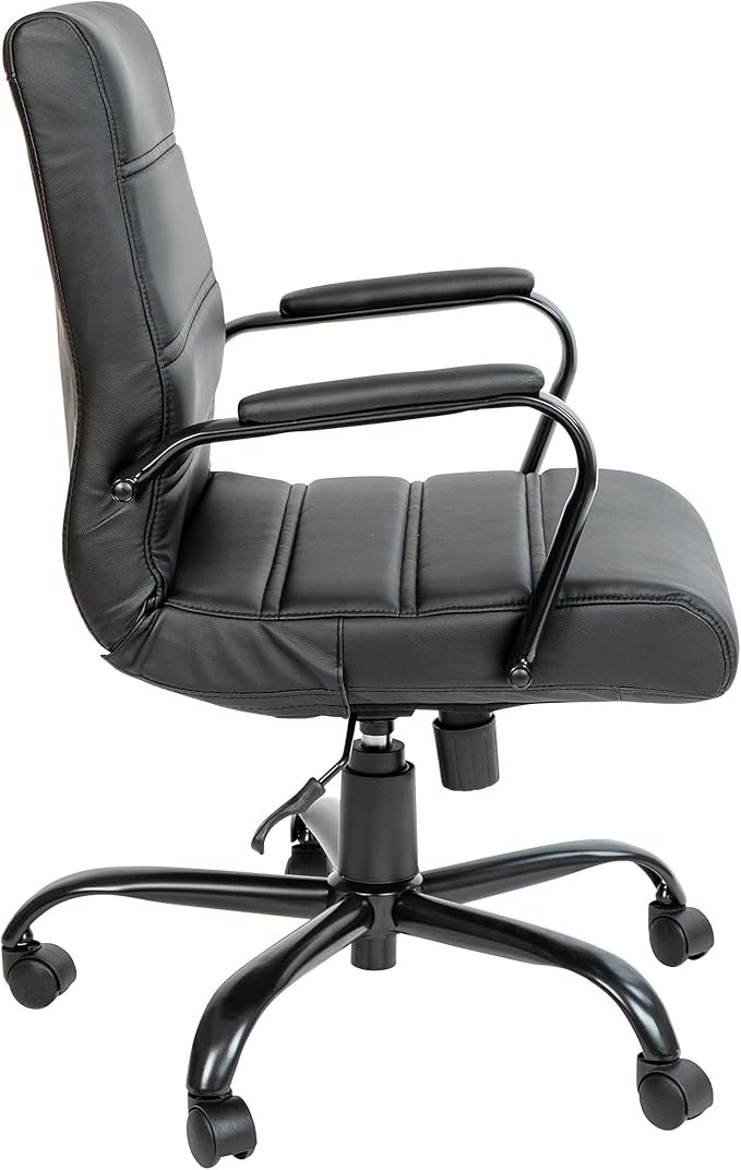 Flash Furniture Whitney Mid-Back Swivel LeatherSoft Desk Chair - Image 6