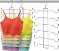 Closet Organizers and Storage, 6 Tier Tank Top Hanger, Dorm Room Essentials by CLODSPAC