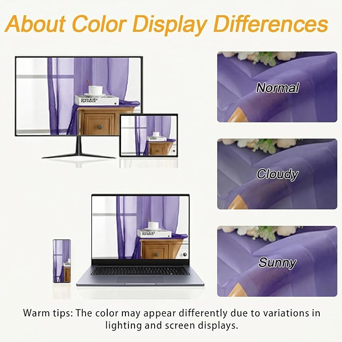 Gwine Sheer Curtains 84 Inches Long - Image 3