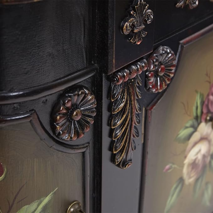 Nearly Natural French Vintage Style Floor Cabinet - Image 9