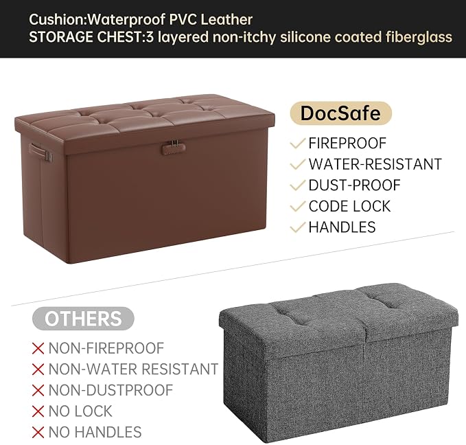 DocSafe Storage Ottoman Bench - Image 8
