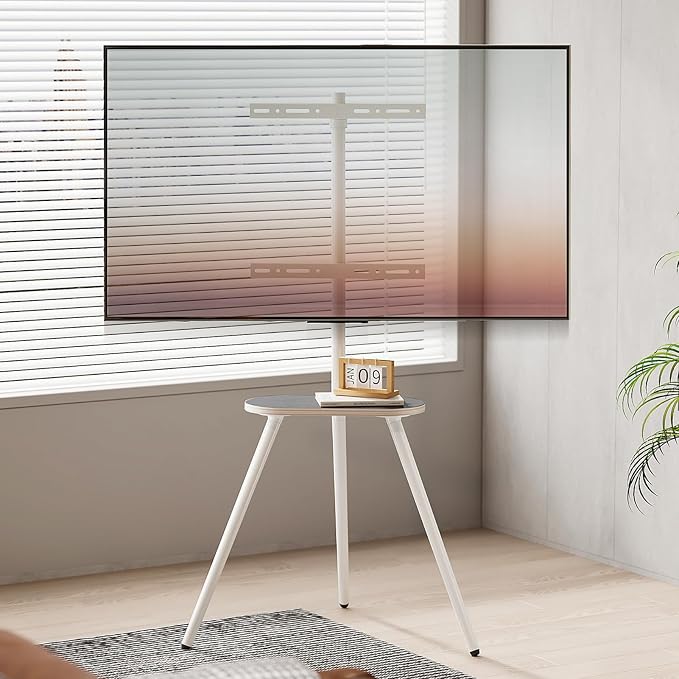 Tripod Easel TV Stand for 40 to 65 Inch LCD Led Screen, Height Adjustable and by ECOTINY