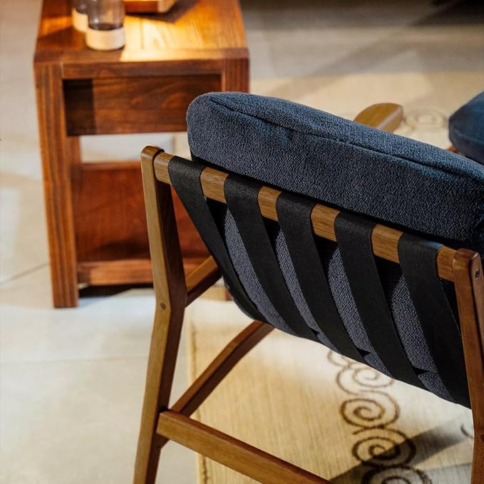 Grain Wood Furniture Solid Wood Mid Century Lounge Chair - Image 5