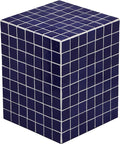 JONATHAN Y Callista Navy Modern Ceramic Tiled Cube Side Table, 18-Inch Glossy by JONATHANY