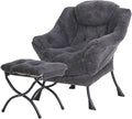 Tiita Lazy Chair with Ottoman, Modern Large Accent Lounge Chair, Leisure Sofa by TiitaHome