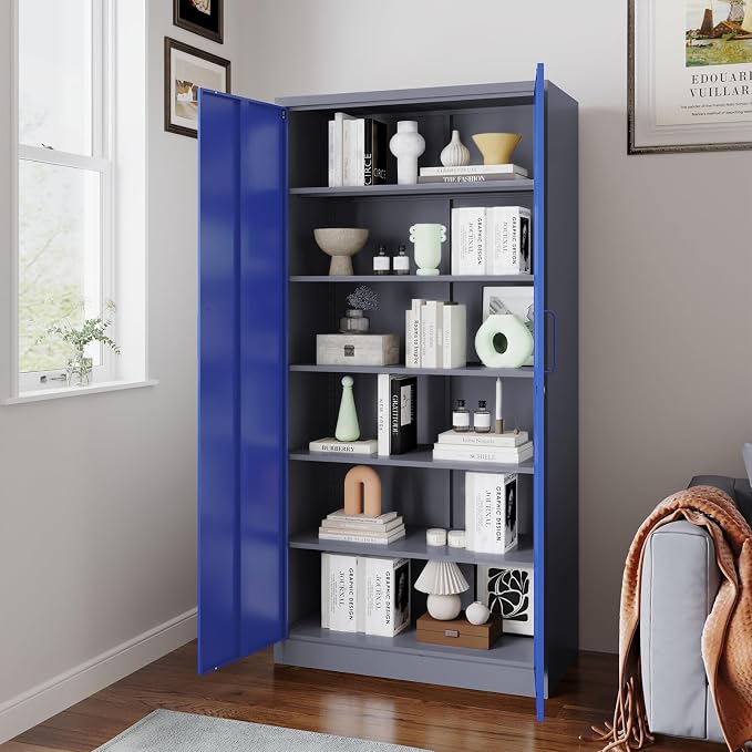 Metal Garage Storage Cabinet, Lockable Metal Cabinet - Image 9