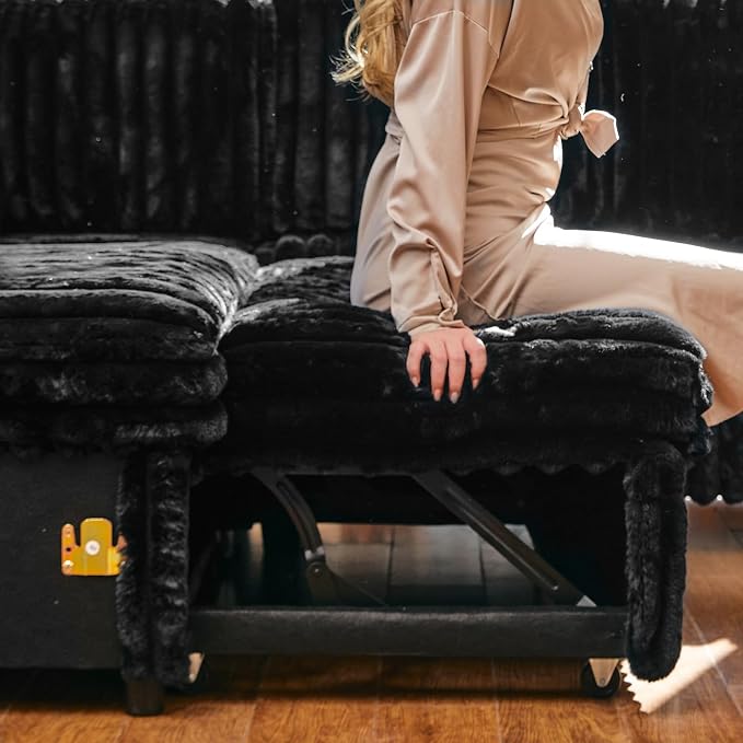Belffin Corduroy Sleeper Sofa - Image 5