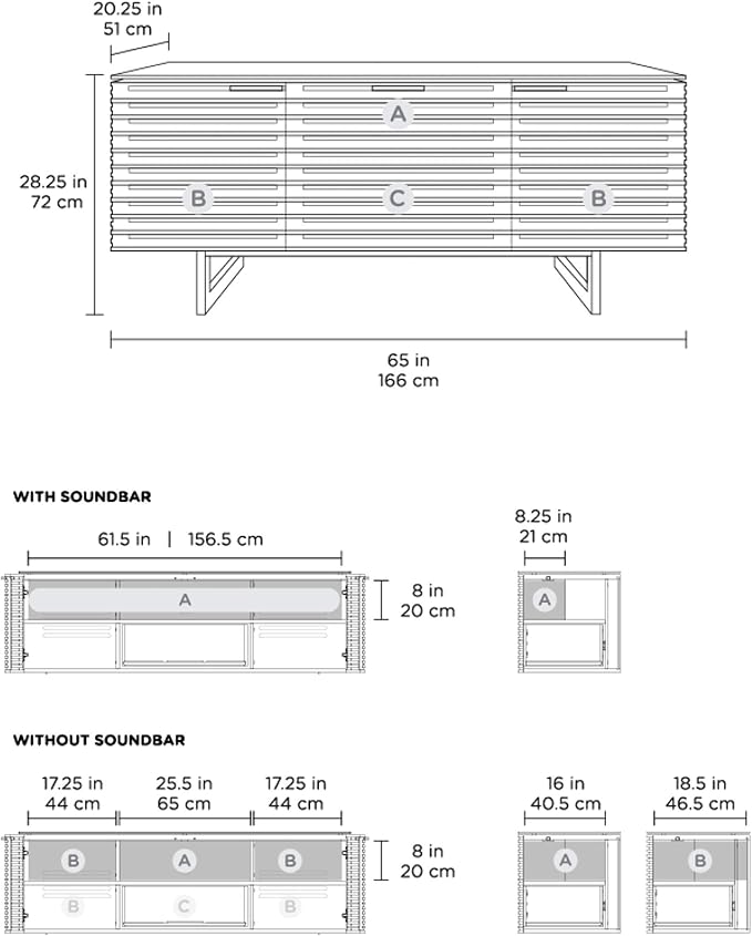 BDI Furniture Corridor 8177-65'' TV Stand - Image 8