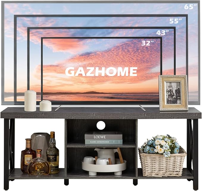 GAZHOME TV Stand for TV up to 55 Inches, TV Cabinet - Image 4