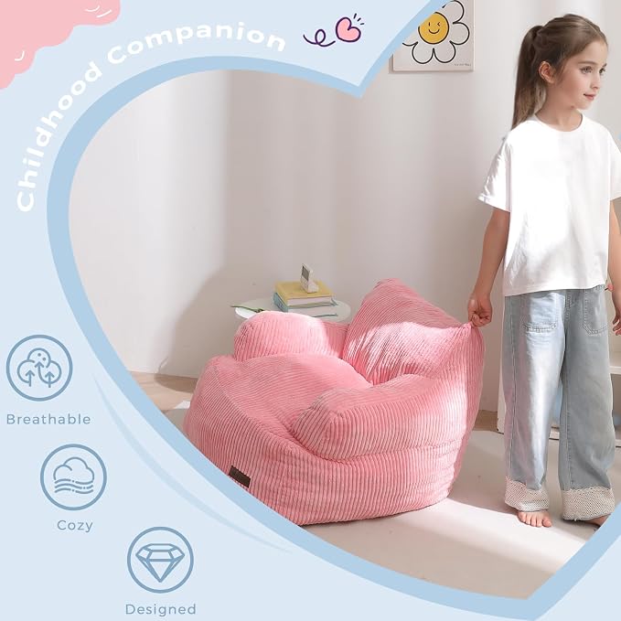 MAXYOYO Kids Bean Bag Chair, Stuffed Toddler Bean Bag Sofa - Image 3