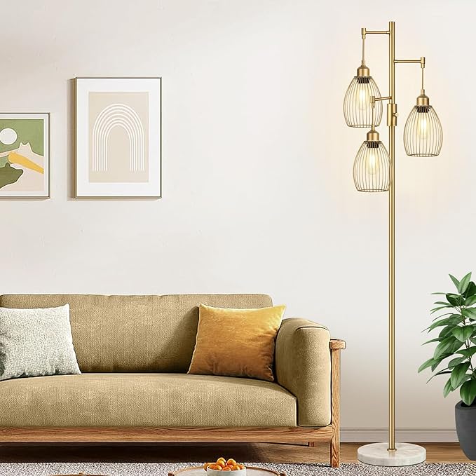 Torondo Dimmable Floor Lamps for Living Room, Industrial Standing Lamp - Image 6