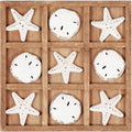 NIKKY HOME Beach Tic Tac Toe for Fun Starfish Sand Dollar Coastal House Coffee by NIKKYHOME
