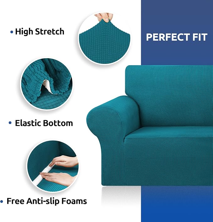 KEKUOU Stretch Oversized Sofa Slipcover 1 Piece Couch Sofa Cover Furniture - Image 6