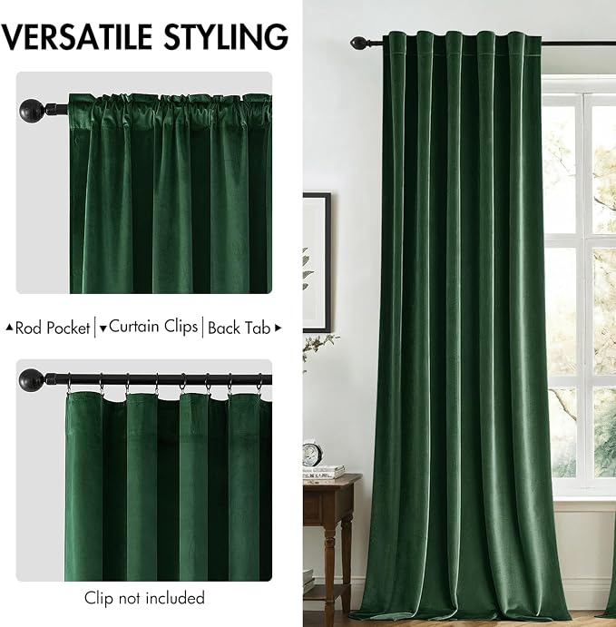 MIULEE Velvet Curtains 84 inches - Image 2