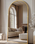 Antok 81" x41” Arched Full Length Floor Mirror, Free Standing/Wall Mount/Leaning by AntokMirror