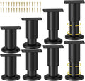 Wlrrcwdttc 8 Pcs Metal Adjustable Furniture Legs 3.15-4.72 inch, Adjustable by Wlrrcwdttc
