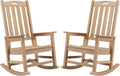 Psilvam Oversized Outdoor Rocking Chair Set of 2, Porch Rocker by PsilvamGardenFurniture