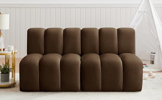 Meridian Furniture 103Brown-S2A Arc Collection Modern | Contemporary Modular - Image 2