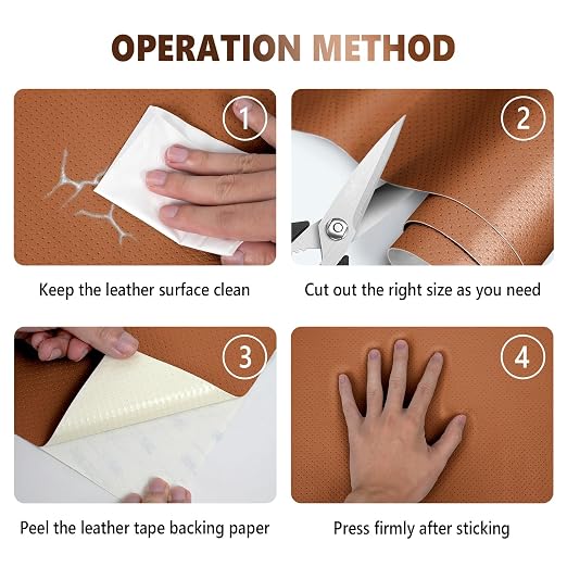 Leather Repair Patch, Breathable Perforated Self Adhesive Repair Patch - Image 5