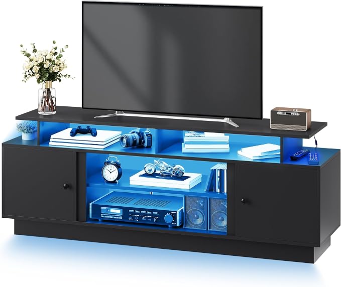 DWVO Modern TV Stand for 75 Inch TVs, Entertainment Center - Image 6