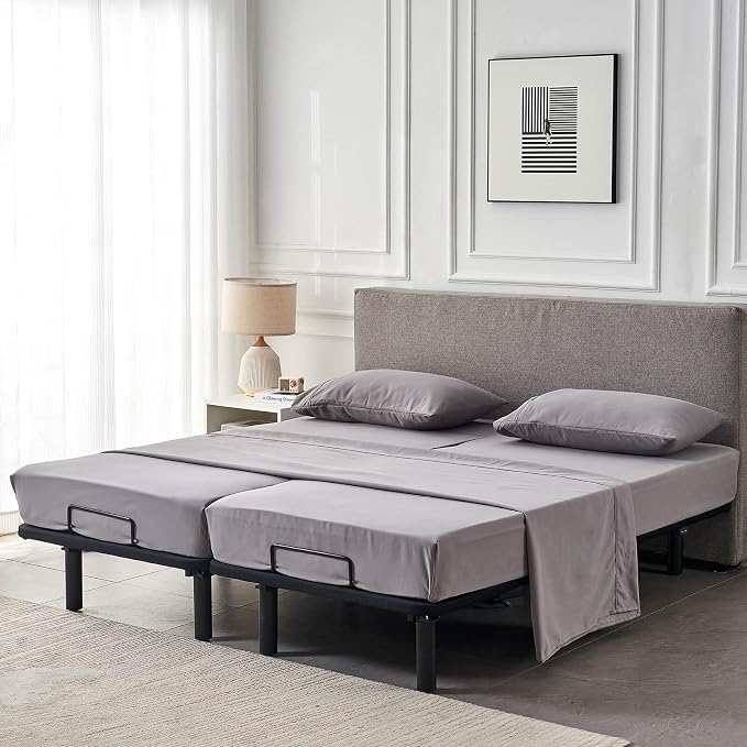 Kingnex Split Queen Sheets for Adjustable Bed Soft 1800 Microfiber 5 Pieces - Image 8