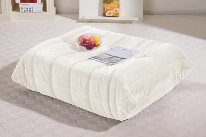 Bean Bag Pouf Ottoman, Foot Stool, Foot Rest by Cansunna