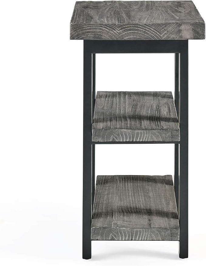 Alaterre Furniture Pomona Living Room 3-Tier Solid Wood End Table - Image 4