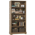 TVU 5-Tier Wooden Bookshelf, 31.5" W Standing Book Shelf by TVU