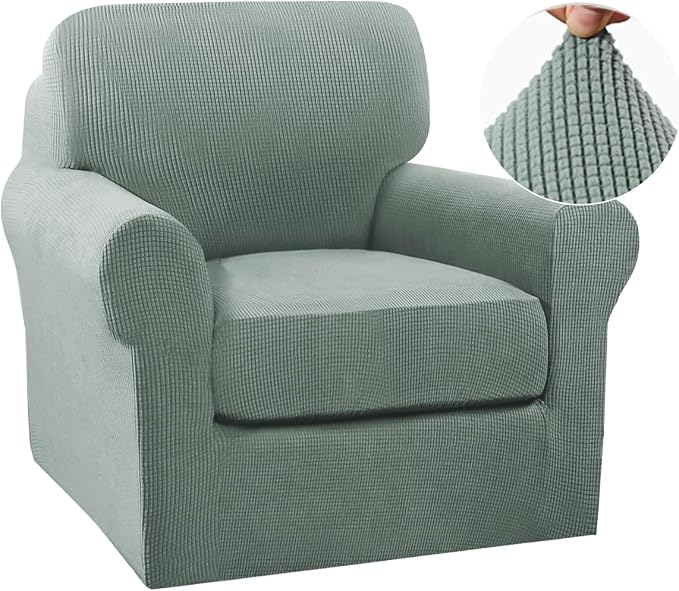 Turquoize 2 Piece Chair Covers Chair Slipcovers by Turquoize