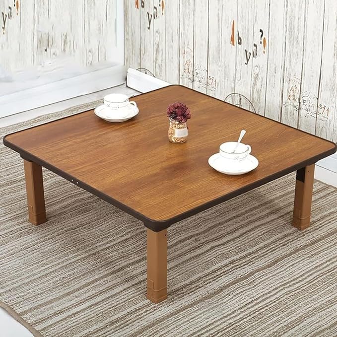 Japanese-Style Square Folding Tea Coffee Table, Low Table, Dining Table - Image 2