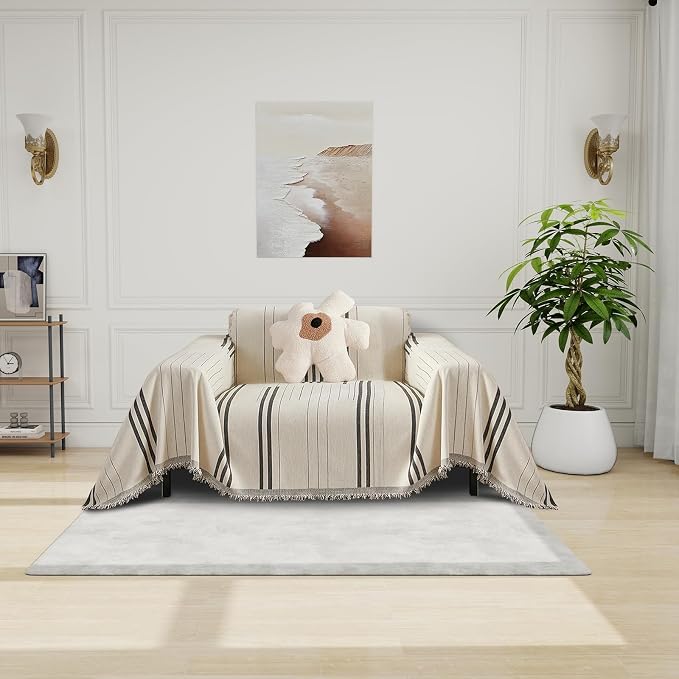 DREAMINGO Couch Cover for Armchair Reversible Chenille Chair Sofa Protector by DREAMINGO