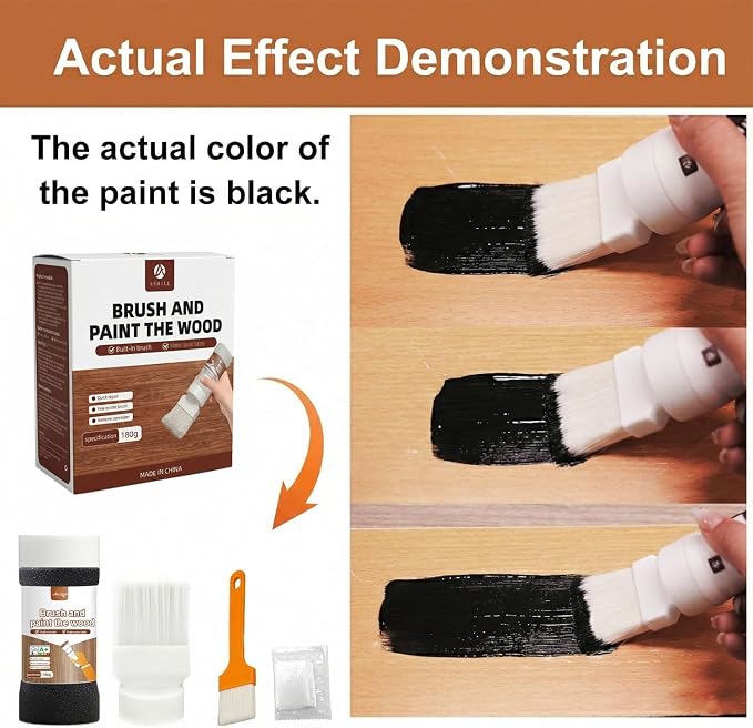 Black Paint, Touch-Up Paint for Furniture, No Sanding, Fast Drying, Water Based - Image 3