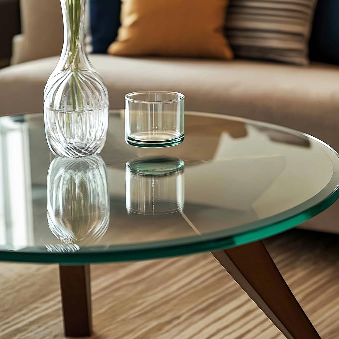 12" Round Tempered Glass Table Top - Image 5