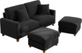 Kidirect 70in U Shaped Couch, Modular Sofa No Tool Assembly, Comfy Sectional by Kidirect