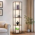 Tall Display Shelf with Lights, Dimmable LED Display Cases by Vitnucrol