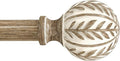 QDWIS Boho Wood Curtain Rods for Windows 28 to 48 inch, Rustic Decorative by Unknown