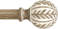 QDWIS Boho Wood Curtain Rods for Windows 48 to 84 inch, Rustic Decorative by Unknown