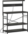 SUPERJARE Bakers Rack with Power Outlets, Microwave Stand, 39.4 X 14.3 Inch by SUPERJARE
