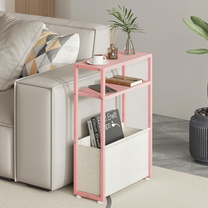 Leomonio Narrow Side Table, Slim End Tables - Image 3