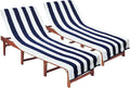COTTON CRAFT Beach Lounge Chair Cover – 2 Pack Euro Spa Waffle Terry Towel by COTTONCRAFT